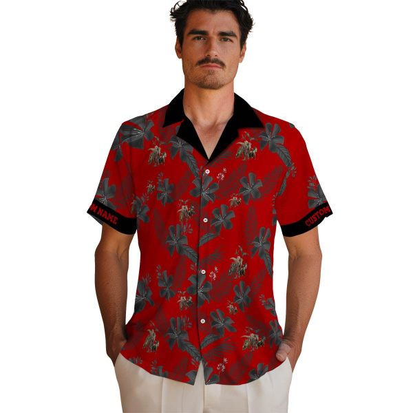 Dinosaur Botanical Print Hawaiian Shirt High quality