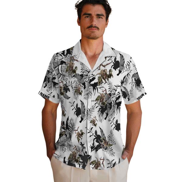 Dinosaur Botanical Theme Hawaiian Shirt High quality