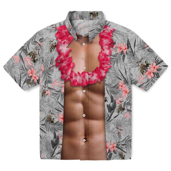 Dinosaur Chest Illusion Hawaiian Shirt Best selling