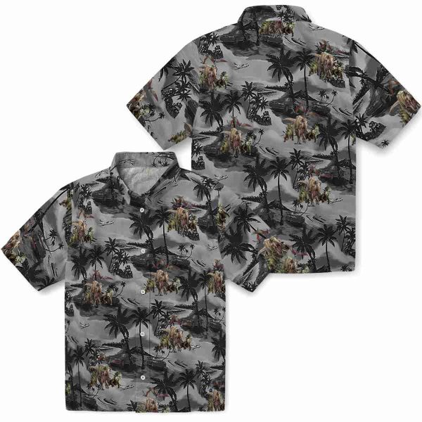 Dinosaur Coastal Palms Hawaiian Shirt Latest Model