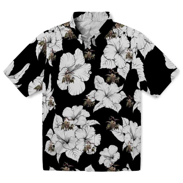 Dinosaur Hibiscus Blooms Hawaiian Shirt Best selling