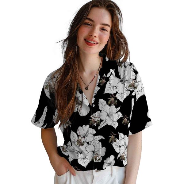 Dinosaur Hibiscus Blooms Hawaiian Shirt Trendy