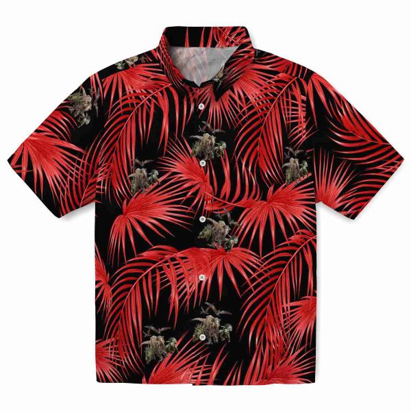 Dinosaur Leafy Palms Hawaiian Shirt Best selling