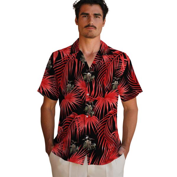 Dinosaur Leafy Palms Hawaiian Shirt High quality