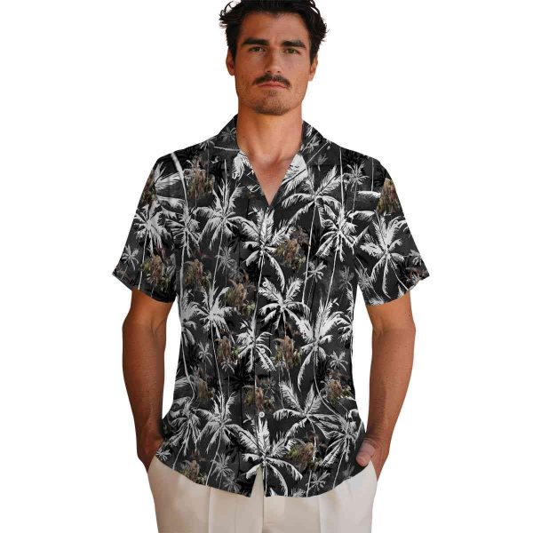 Dinosaur Palm Pattern Hawaiian Shirt High quality