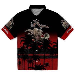 Dinosaur Sunset Pattern Hawaiian Shirt Best selling