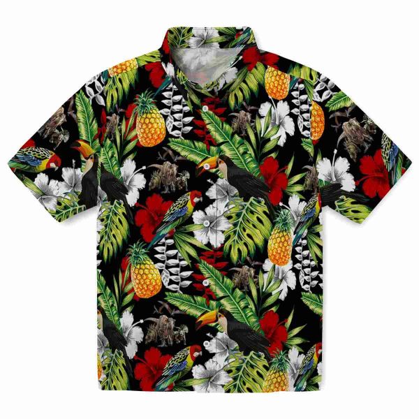 Dinosaur Tropical Toucan Hawaiian Shirt Best selling