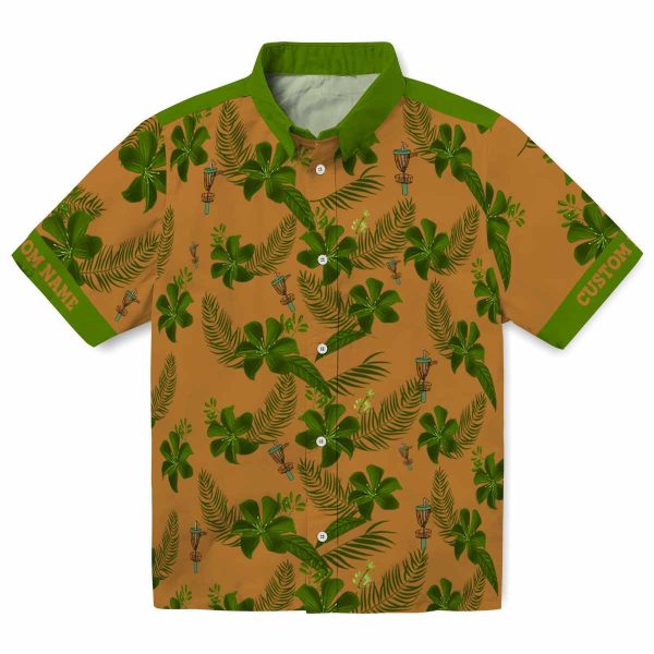 Disc Golf Botanical Print Hawaiian Shirt Best selling