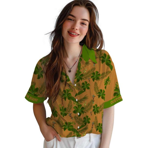 Disc Golf Botanical Print Hawaiian Shirt Trendy