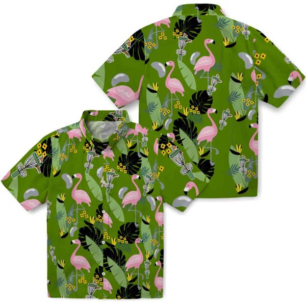 Disc Golf Flamingo Leaves Hawaiian Shirt Latest Model