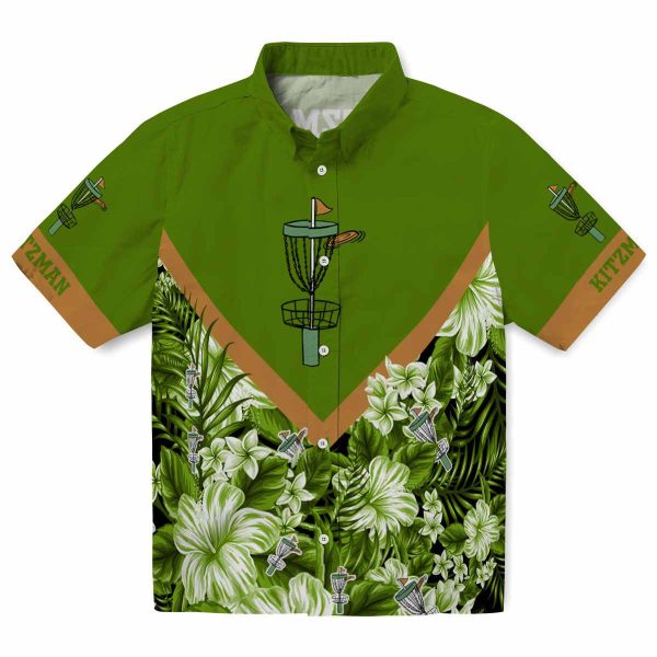 Disc Golf Floral Chevron Hawaiian Shirt Best selling