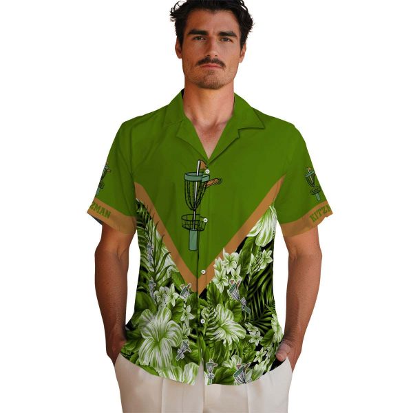 Disc Golf Floral Chevron Hawaiian Shirt High quality