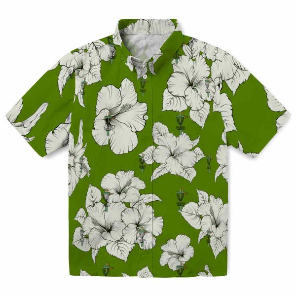 Disc Golf Hibiscus Blooms Hawaiian Shirt Best selling