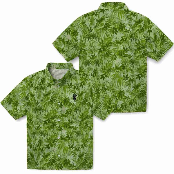 Disc Golf Leafy Pattern Hawaiian Shirt Latest Model