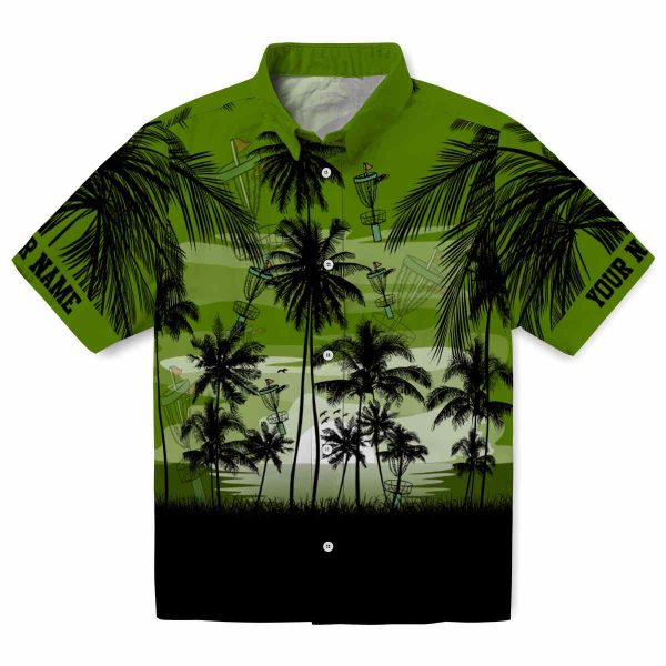 Disc Golf Sunset Scene Hawaiian Shirt Best selling