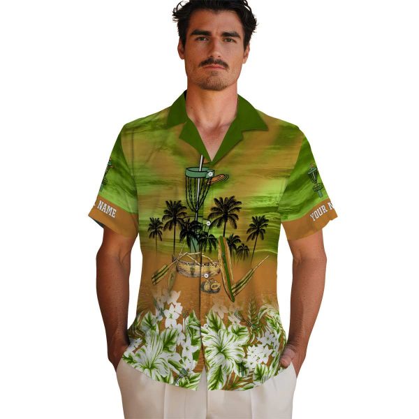Disc Golf Tropical Canoe Hawaiian Shirt High quality