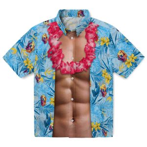 Dog Chest Illusion Hawaiian Shirt Best selling