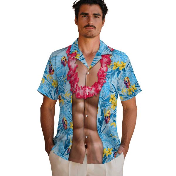 Dog Chest Illusion Hawaiian Shirt High quality