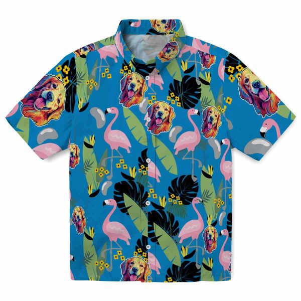 Dog Flamingo Leaves Hawaiian Shirt Best selling