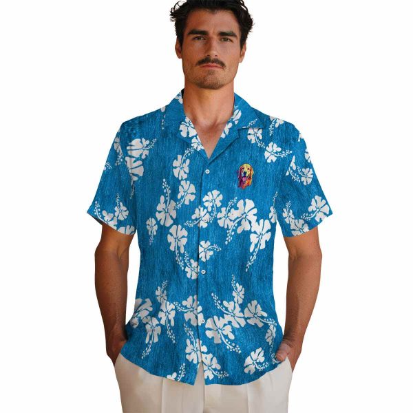 Dog Hibiscus Clusters Hawaiian Shirt High quality