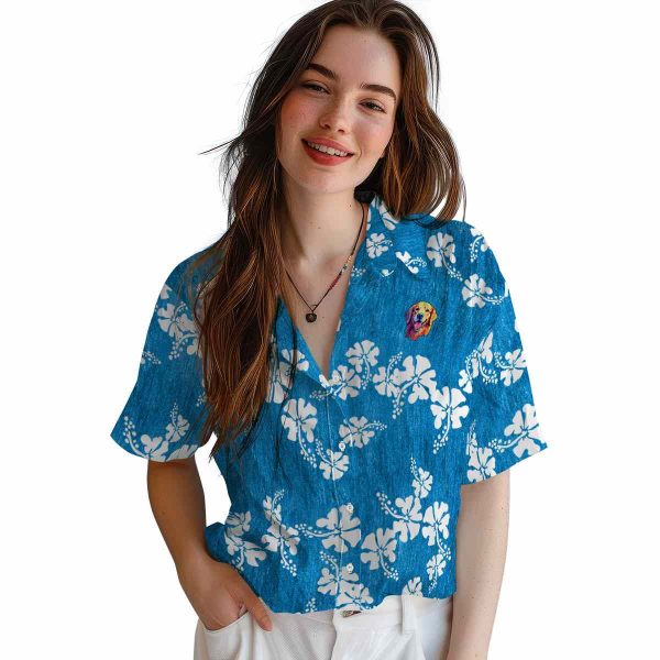 Dog Hibiscus Clusters Hawaiian Shirt Trendy