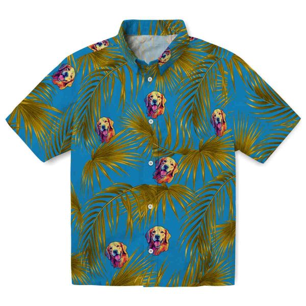 Dog Leafy Palms Hawaiian Shirt Best selling