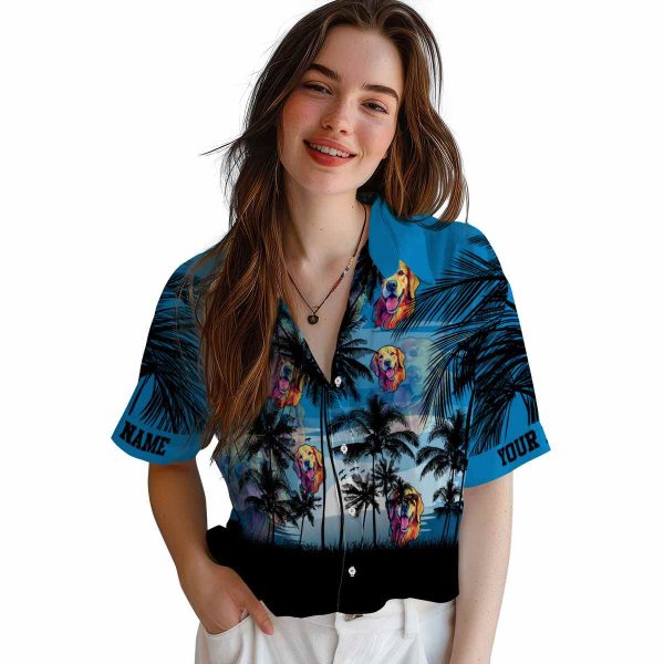 Dog Sunset Scene Hawaiian Shirt Trendy