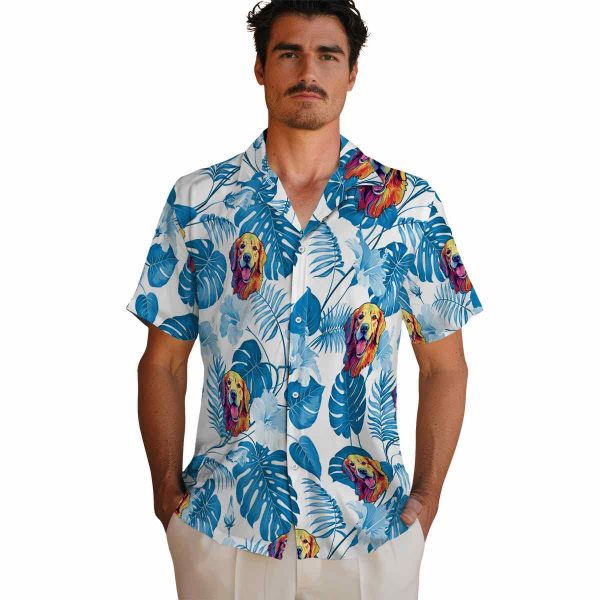 Dog Tropical Plants Hawaiian Shirt High quality