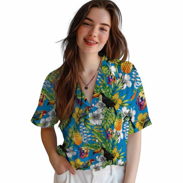 Dog Tropical Toucan Hawaiian Shirt Trendy