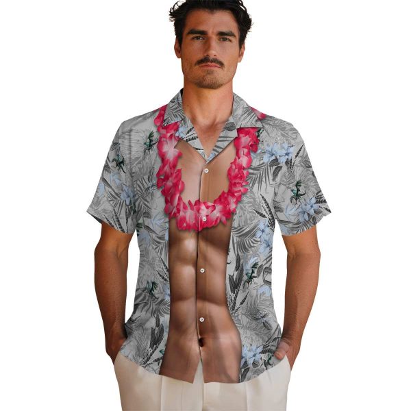 Dragon Chest Illusion Hawaiian Shirt High quality