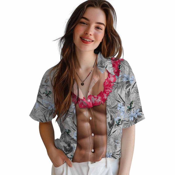 Dragon Chest Illusion Hawaiian Shirt Trendy