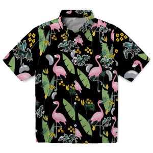 Dragon Flamingo Leaves Hawaiian Shirt Best selling