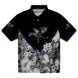 Dragon Floral Chevron Hawaiian Shirt Best selling