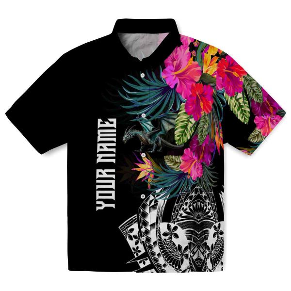 Dragon Floral Polynesian Hawaiian Shirt Best selling