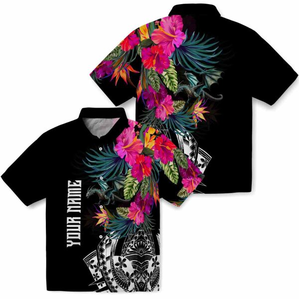 Dragon Floral Polynesian Hawaiian Shirt Latest Model