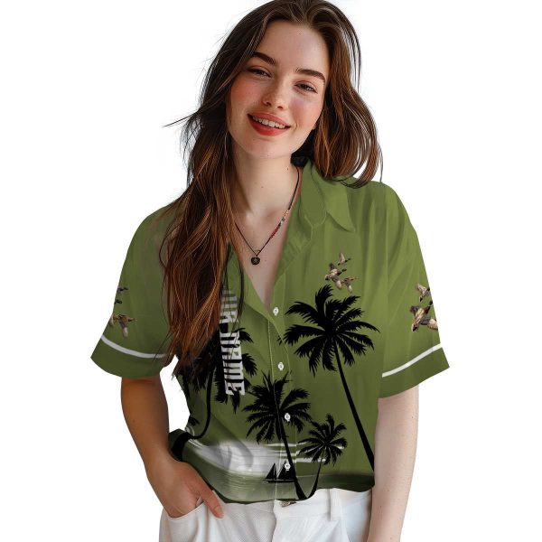 Duck Beach Sunset Hawaiian Shirt Trendy