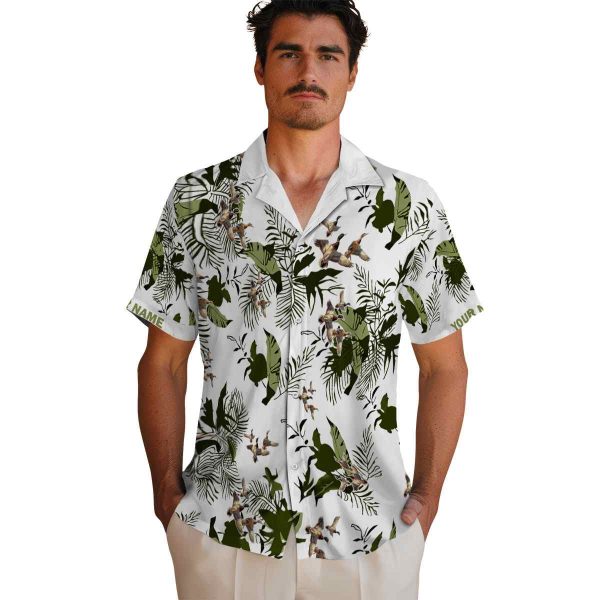 Duck Botanical Theme Hawaiian Shirt High quality