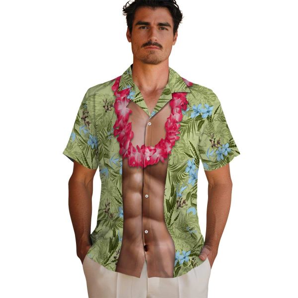 Duck Chest Illusion Hawaiian Shirt High quality