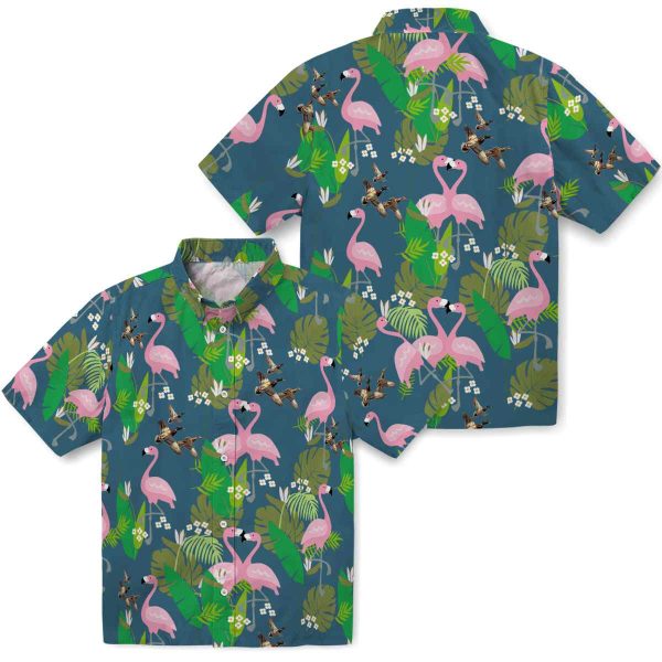 Duck Flamingo Foliage Hawaiian Shirt Latest Model