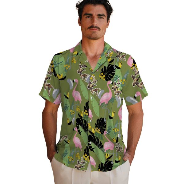 Duck Flamingo Leaves Hawaiian Shirt High quality