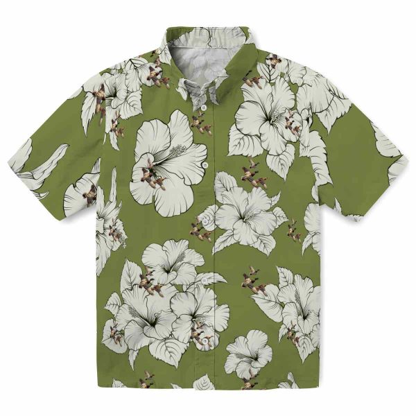 Duck Hibiscus Blooms Hawaiian Shirt Best selling