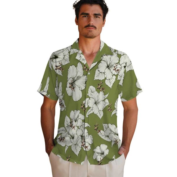 Duck Hibiscus Blooms Hawaiian Shirt High quality