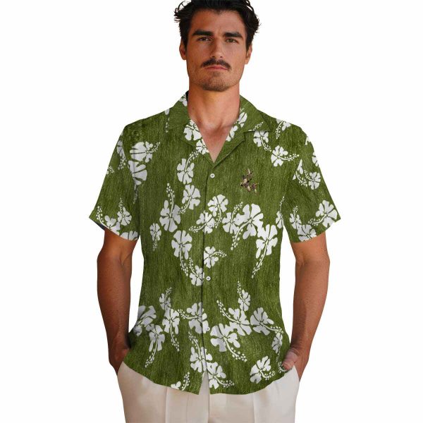 Duck Hibiscus Clusters Hawaiian Shirt High quality