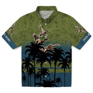 Duck Sunset Pattern Hawaiian Shirt Best selling