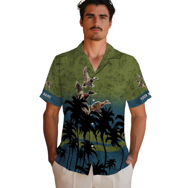 Duck Sunset Pattern Hawaiian Shirt High quality