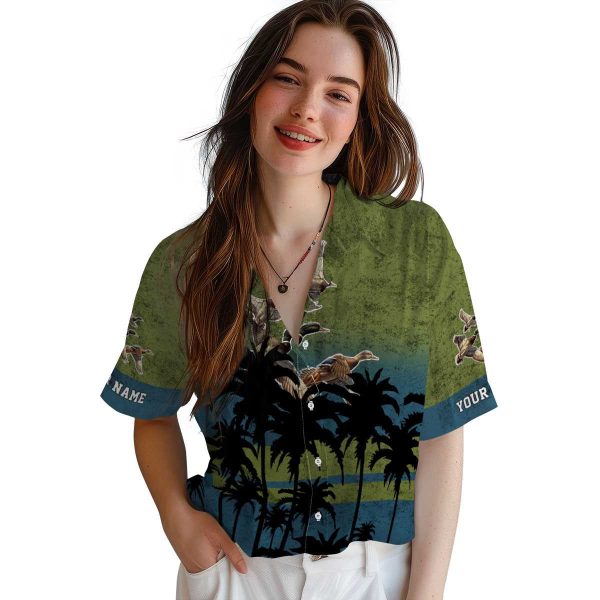 Duck Sunset Pattern Hawaiian Shirt Trendy