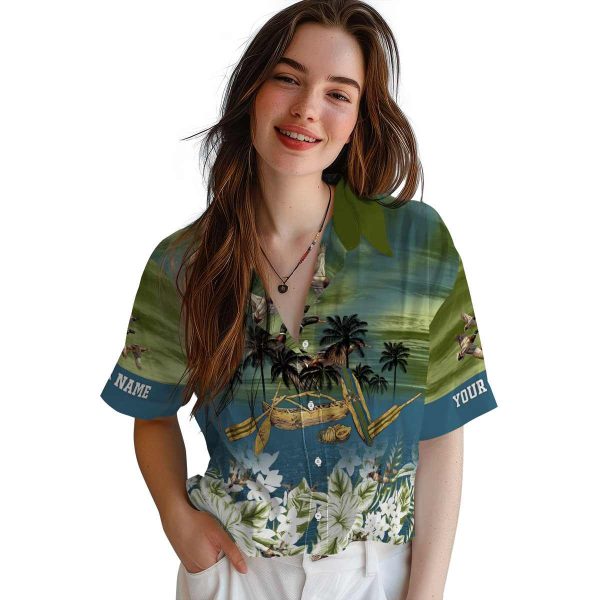 Duck Tropical Canoe Hawaiian Shirt Trendy