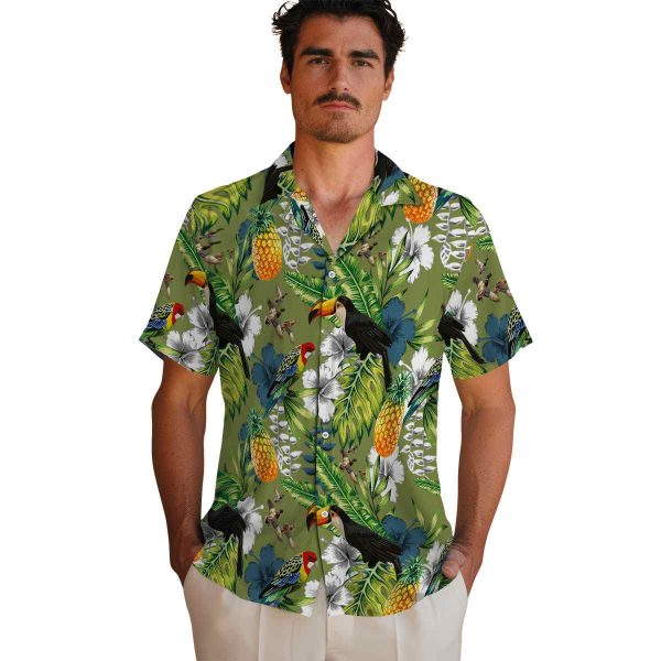 Duck Tropical Toucan Hawaiian Shirt High quality