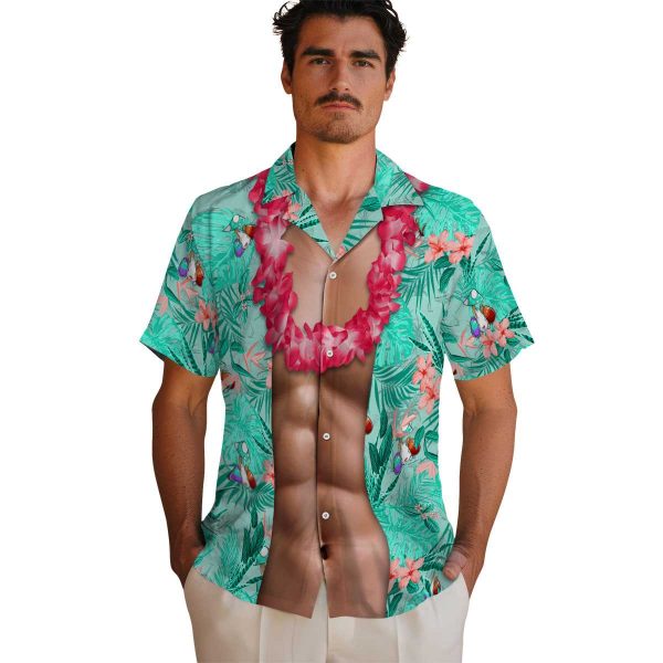 Easter Chest Illusion Hawaiian Shirt High quality