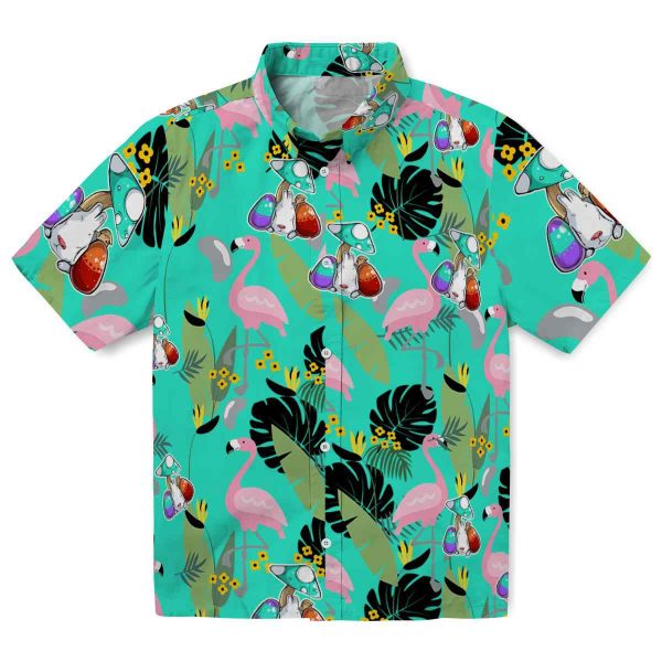 Easter Flamingo Leaves Hawaiian Shirt Best selling